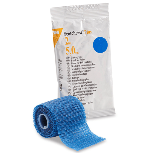 3M™ Scotchcast™ Plus Blue Cast Tape, 2 Inch x 4 Yard | Quantity - 1x BX