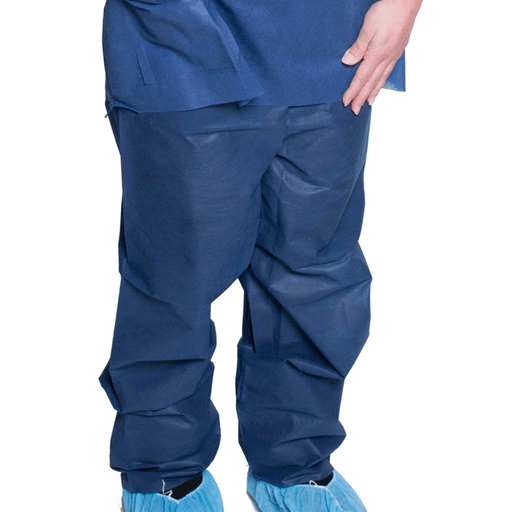 Dukal Scrub Pants, Spunbond Polypropylene, Large, Dark Blue | Quantity - 1x BG