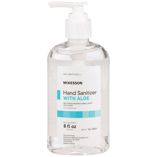 McKesson Gel Hand Sanitizer with Aloe, 8 oz. Pump Bottle | Quantity - 1x CS