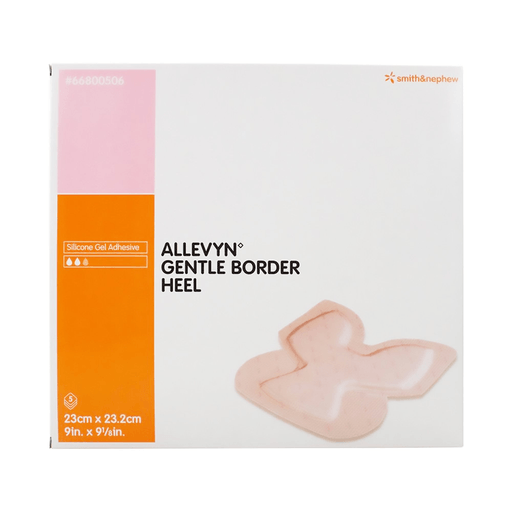 Allevyn™ Gentle Border Heel Foam Dressing, 23 x 23.2 Centimeters | Quantity - 1x BX