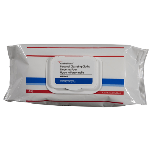 Cardinal Health™ Wings™ Personal Cleansing Cloths, Soft Pack, 96 ct. | Quantity - 1x PK
