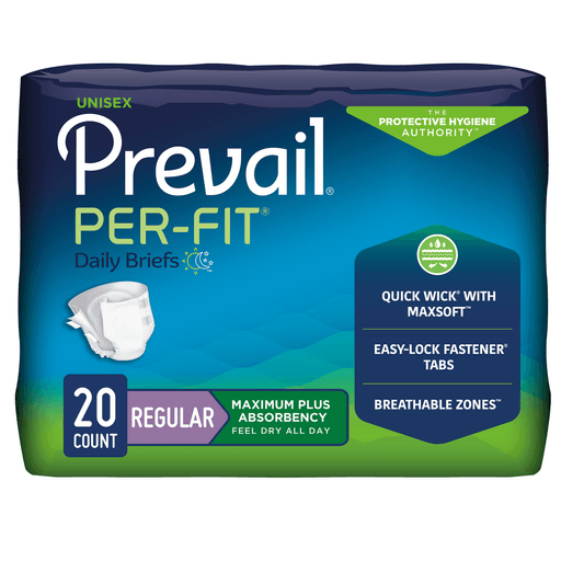 Prevail® Per-Fit® Maximum Incontinence Brief, Regular | Quantity - 1x BG