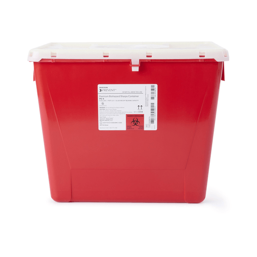 McKesson Prevent® Sharps Container, 8 Gallon, 13-1/2 x 17-3/10 x 13 Inch | Quantity - 1x EA