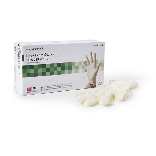 McKesson Confiderm® CL Latex Exam Glove, Small, Ivory | Quantity - 1x BX