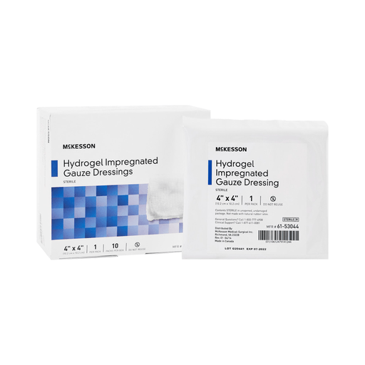 DRESSING, HYDROGEL IMPREG GAUZE 4"X4" (10/BX 4BX/CS) | Quantity - 1x CS