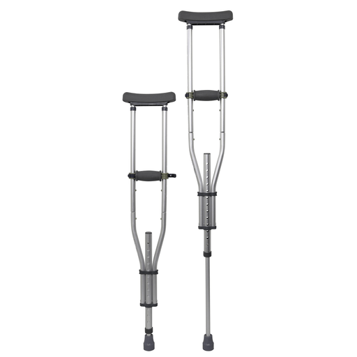 McKesson Underarm Crutches, 4'6" – 6'6" | Quantity - 1x BX