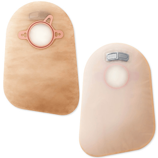 New Image™ 2-Piece Beige Ostomy Pouch, Pre-cut to Fit 57 mm Stoma, Red Match | Quantity - 1x BX