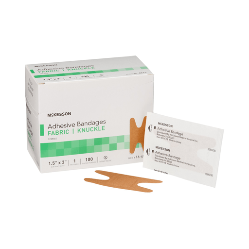 McKesson Knuckle Tan Adhesive Strip, 1-1/2 x 3 Inch | Quantity - 1x CS