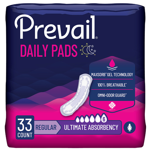 PAD, INCONT PREVAIL UTIMATE ABSORBENCY (33/PK 4PK/CS) | Quantity - 1x PK
