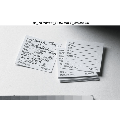 CARD TIME MEDICATION WHITE