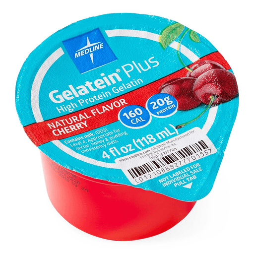 GELATEIN PLUS ACTIVE CHERRY 4 OZ CUP