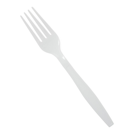FORK PLASTIC 7IN WHITE HVY WT