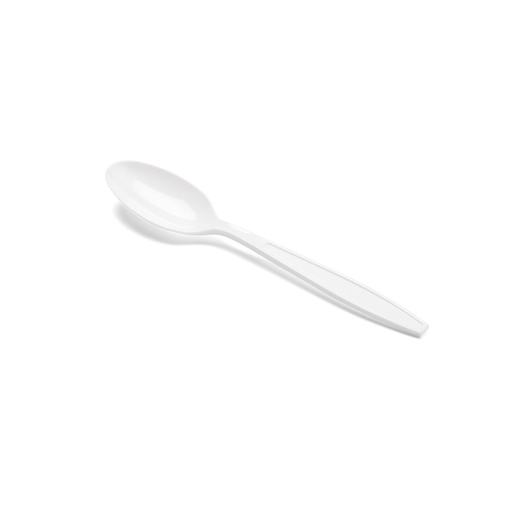 SPOON PLASTIC 5.5 IN WHITE STD WT