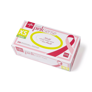 GLOVE  EXAM  NITRILE  PINK  SENSE  XS