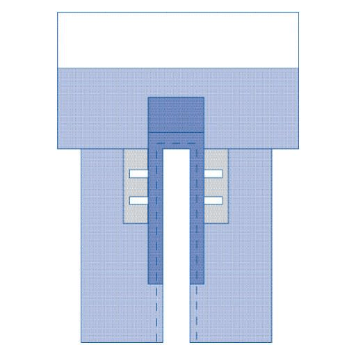 DRAPE SPLIT CV PCH CLR TP ST 12/CS