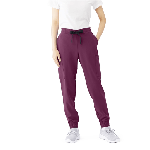 PANT SCRUB AVE WOMEN JOGGER7PKT WINE XST