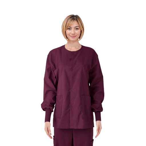 JACKET SCRUB WINE CE USEX KNIT CUF 3XL