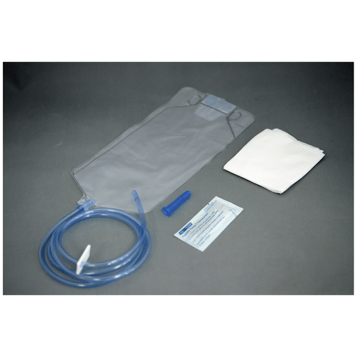 AMSINO AMSURE CLEANSING ENEMA BAG/BUCKET SET - Enema Bag/ Bucket Set, 1500mL Bag, 60" Tubing, Pre-Lubricated Tip, Slide Clamp, Soap Packet & Waterproof Drape, 50/cs (60 cs/plt) | Quantity - 1x CS