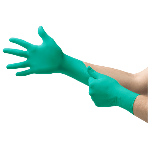 ANSELL NEOGARD TOUCH 73-737 EXAM GLOVE - Exam Glove, Neoprene, Large (8.5-9), Polymer Coated, Beaded Cuff, Green, Powder-Free, 200/bx, 10 bx/cs (Item on Manufacturer Backorder Inventory Limited when Available) | Quantity - 1x CS