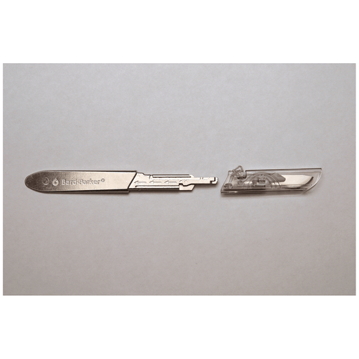 ASPEN SURGICAL BARD-PARKER PROTECTED BLADE SYSTEM - Protected Blade Metal Handle, Size 3, 5/bx | Quantity - 1x BX