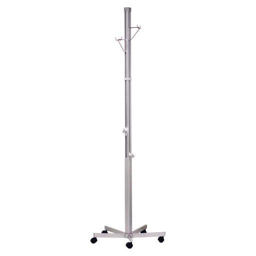 BLICKMAN IV STANDS - IV Stand, 2 Hook, Twist Lock, 4 Leg, 21 1/4" Diameter Stainless Steel Low Center of Gravity Welded Base (DROP SHIP ONLY) | Quantity - 1x EA