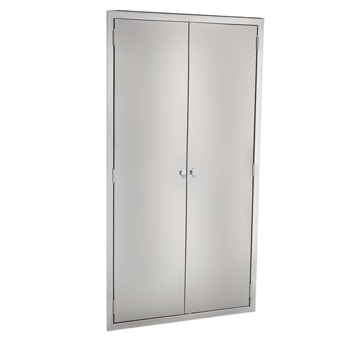 BLICKMAN EQUIPMENT & SUPPLIES CABINETS - Equipment and Supplies Cabinet 35"W x 60"H x 18"D Table Accessories Cabinet, Solid Doors, Peg Board Stainless Steel Lined Interior (DROP SHIP ONLY) | Quantity - 1x EA