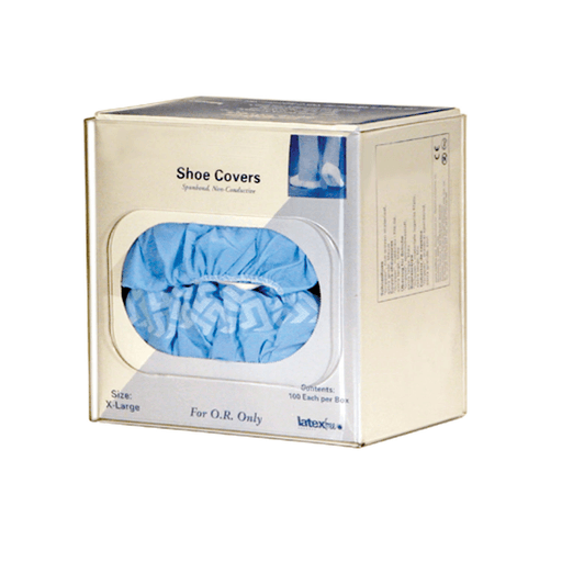MARKETLAB BOWMAN SHOE COVER DISPENSER - Shoe Cover Dispenser, Holds One Box of Shoe Covers, Keyholes For Wall Mounting, Clear PETG Plastic, 10"W x 10 3/8"H x 7"D (Non-Standard Lead Times) (Made in USA) | Quantity - 1x EA