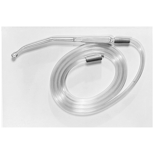 BUSSE YANKAUER SUCTION TIPS - Bulb Suction Tip, No Vent, 6 ft Non-Conductive Connecting Tube, 20/cs | Quantity - 1x CS