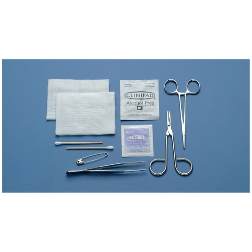 BUSSE GENERAL PURPOSE INSTRUMENT TRAYS - Tray, 4" Sharp/ Sharp Scissors & Straight 5" Mosquito Hemostat, Sterile, 20/cs | Quantity - 1x CS