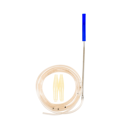 CARDINAL HEALTH JACKSON-PRATT SILICONE AND PVC ROUND DRAINS & SILICONE T-TUBE DRAINS - Round Silicone Drains with Trocar, 10FR, 1/8, Center Perforation, 10/bx, 8 bx/cs | Quantity - 1x CS