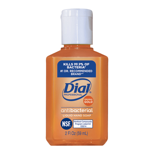 DIAL GOLD ANTIMICROBIAL LIQUID HAND SOAP - Gold Liquid Hand Soap, Antimicrobial, 2 oz Refill, 144/cs | Quantity - 1x CS