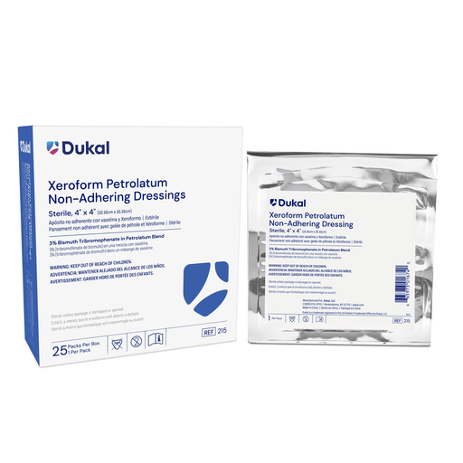 DUKAL ALBA XEROFORM PETROLATUM GAUZE DRESSINGS - Xeroform Gauze Dressing, 5" x 9", Sterile, 1/pk, 50 pk/bx | Quantity - 1x BX