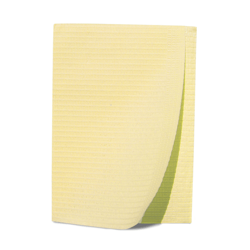 DUKAL PATIENT BIB - Patient Bibs, 2-Ply Tissue/ 1-Ply Poly, 13" x 18", White, 125/pk, 4 pk/cs (55 cs/plt) | Quantity - 1x CS
