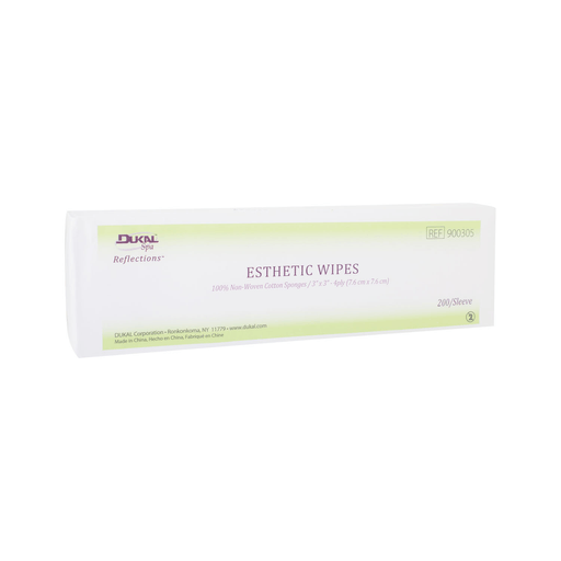 DUKAL REFLECTIONS ESTHETIC WIPES - Esthetic Wipes, 3" x 3", 4-Ply, Non-Sterile, 200/bg, 20 bg/cs | Quantity - 1x CS