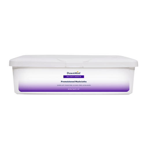 DUKAL DAWNMIST WASHCLOTHS - Washcloth, Adult, Soft Pack with Lid, 9" x 13", 64/pk, 8 pk/cs | Quantity - 1x CS