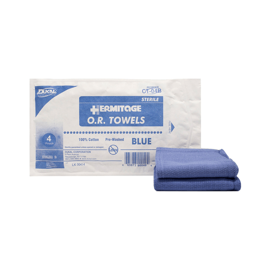 DUKAL OPERATING ROOM (O.R.) TOWELS - OR Towel, 17 x 26, Sterile 4s, White, 4/pk, 20 pk/cs | Quantity - 1x CS