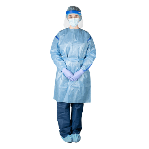 DUKAL CHEMOTHERAPY GOWN - Chemotherapy Gown, Poly-Coated, 2X-Large, 10/bg, 3 bg/cs | Quantity - 1x CS