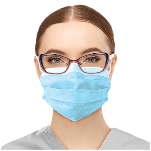 DUKAL PROCEDURE MASKS - Face Mask, Fluid Shield & Earloop, Blue, 25/bx, 8 bx/cs (Temporarily Unavailable for Sale Due to Manufacturer Backorder with No Expected Release Date) | Quantity - 1x CS