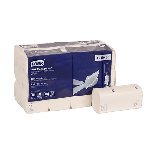 ESSITY TORK HAND TOWEL - Advanced Hand Towel, Centerfeed, Soft, 2-Ply, White, 7.6" x 11.8", 500 sht/rl, 6 rl/cs (60 cs/plt) | Quantity - 1x CS