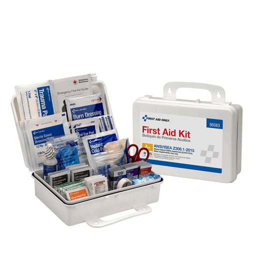 FIRST AID ONLY/ACME UNITED ANSI/OSHA COMPLIANT PACKAGE - 25 Person First Aid Kit, ANSI A, Metal Case (DROP SHIP ONLY - $150 Minimum Order) | Quantity - 1x EA
