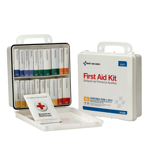 FIRST AID ONLY/ACME UNITED UNITIZED FIRST AID KITS & REFILLS - First Aid Kit, 36 Unit, w/ BBP and CPR, Metal Case (DROP SHIP ONLY - $150 Minimum Order) | Quantity - 1x EA