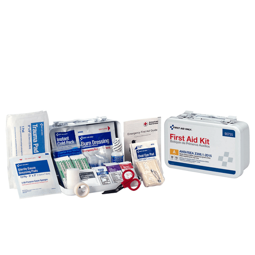 FIRST AID ONLY/ACME UNITED ANSI/OSHA COMPLIANT PACKAGE - 25 Person First Aid Kit, ANSI A, Metal Case (DROP SHIP ONLY - $150 Minimum Order) | Quantity - 1x EA