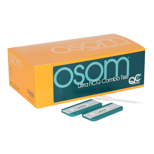 SEKISUI OSOM ULTRA HCG COMBO TEST - hCG Urine Test, 25 tests/bx (plus 2 extra for external QC) (Item is Non-Returnable & Non-Refundable) | Quantity - 1x BX