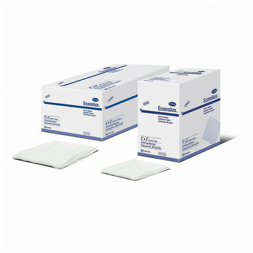 HARTMANN USA ECONOLUX GAUZE SPONGES - Gauze Sponge, 4" x 4", 12-Ply, Sterile 2s, 2/pk, 25 pk/bx, 24 bx/cs | Quantity - 1x CS