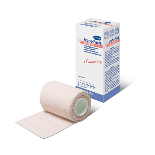 HARTMANN USA ECONO-PASTE PLUS CALAMINE CONFORMING ZINC-OXIDE PASTE BANDAGE - Zinc-Oxide Paste, Calamine on a Flexible Gauze Bandage, 4" x 10 yds, 1 rl/bx, 12 bx/cs | Quantity - 1x CS
