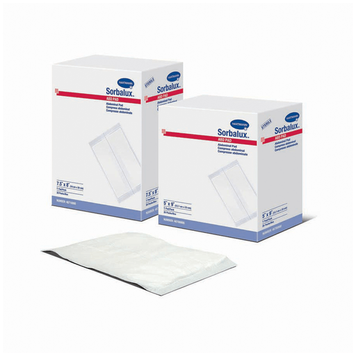 HARTMANN USA SORBALUX ABD PADS - ABD Pad, 7" x 8", Sterile, Latex Free (LF), 20/bx, 12 bx/cs | Quantity - 1x CS