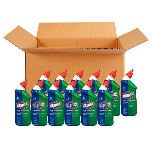 CLOROX TOILET BOWL CLEANER - Clorox Commercial Solutions Clorox Manual Toilet Bowl Cleaner with Bleach, Fresh Scent, 24 fl oz, 12/cs (HAZMAT Fees Apply, cannot ship via Air or to AK, GU, HI, MP, PR, VI) | Quantity - 1x CS