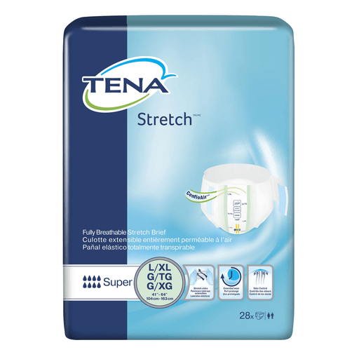 ESSITY HMS TENA STRETCH BRIEFS - Ultra Briefs, 2X-Large, 64" -70" Hip Size, Gray, 32/pk, 2 pk/cs (35 cs/plt) | Quantity - 1x CS