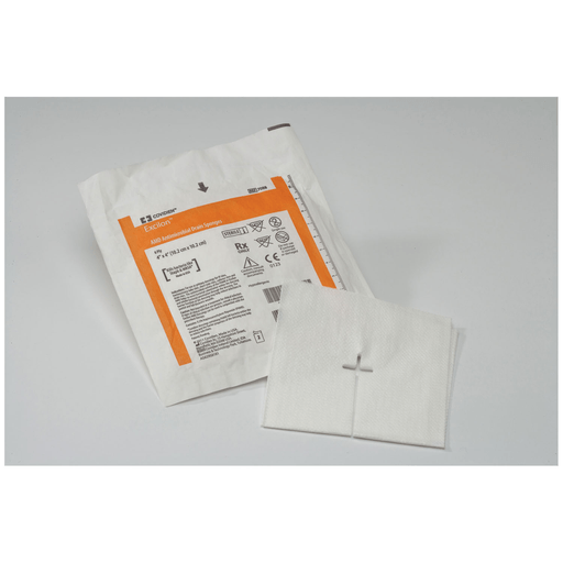 CARDINAL HEALTH EXCILON AMD SPONGES - Drain Sponge, 4" x 4", Sterile 2s in Peel Back Package, 50/tray, 12 tray/cs(Item on Manufacturer Backorder Inventory Limited when Available) | Quantity - 1x CS