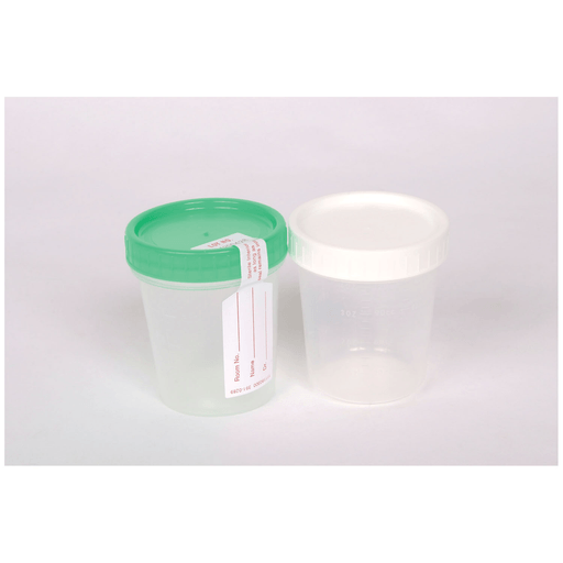 CARDINAL HEALTH GENERAL PURPOSE SPECIMEN COLLECTION - Specimen Container, 4 oz, Sterile, Green Cap, Integrity Seal, Individually Wrapped, 100/cs (32 cs/plt) | Quantity - 1x CS